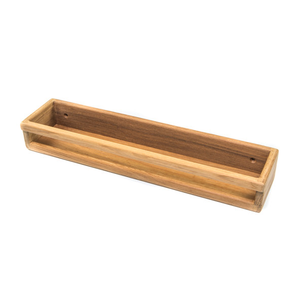 Rebrilliant Kobbe Drill & Screw Mount Teak Shower Shelf & Reviews Wayfair